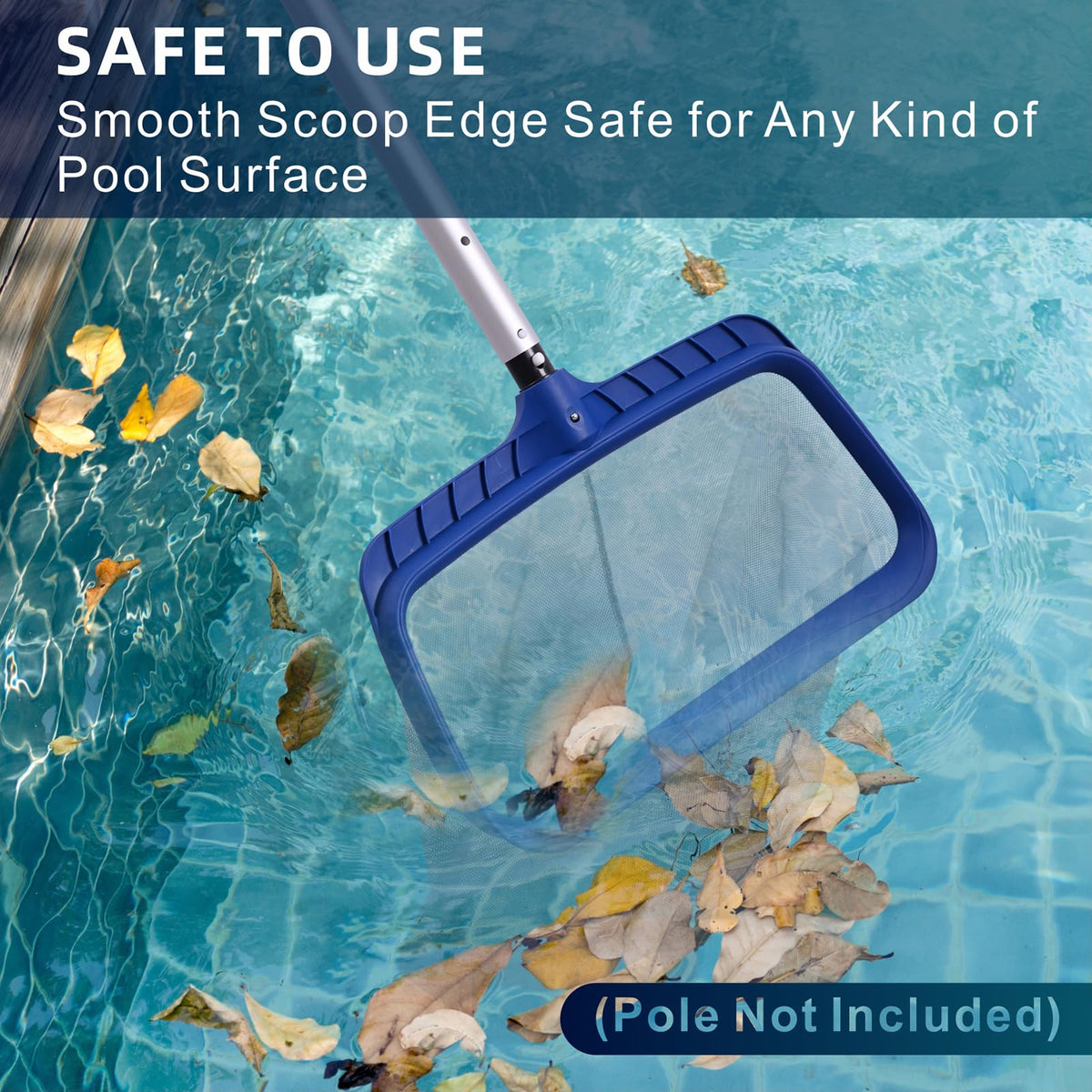 POOLAZA EZ Clip holds to standard pool poles securely