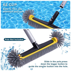 POOLAZA heavy-duty build withstands vigorous pool cleaning.