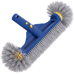 POOLAZA pool brush with round ends cleans corners and curves safely.