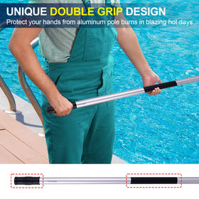 Poolaza four-section detachable design for compact storage