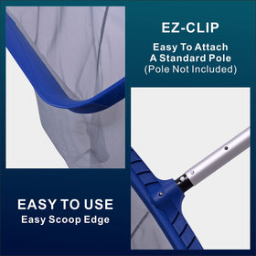 POOLAZA deep-net bag for thorough debris pickup