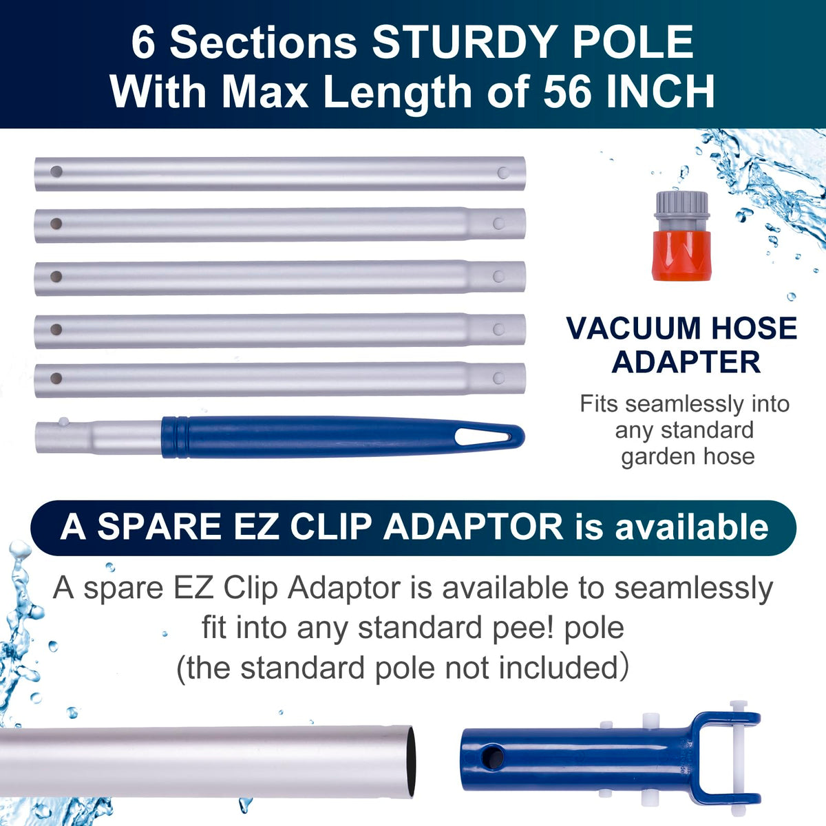 Poolaza is portable and easy to assemble for quick storage.