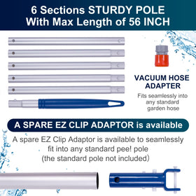 Poolaza is portable and easy to assemble for quick storage.