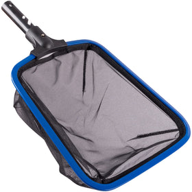 PoolAZA Ultra Fine Mesh Skimmer Net with aluminum frame for durable pool cleaning.