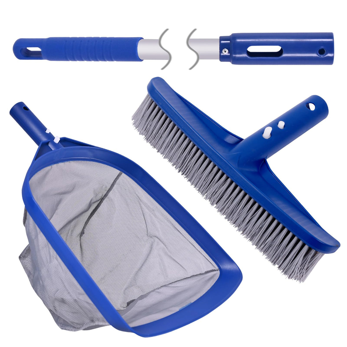 Poolaza ultra-fine mesh skimmer net captures fine debris from pools and spas.