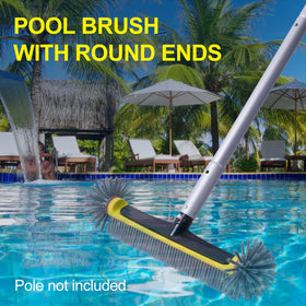 POOLAZA versatile tool for cleaning walls, floors, and steps.