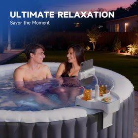 POOLCOMFT flexible phone holder rotates for convenient viewing angle