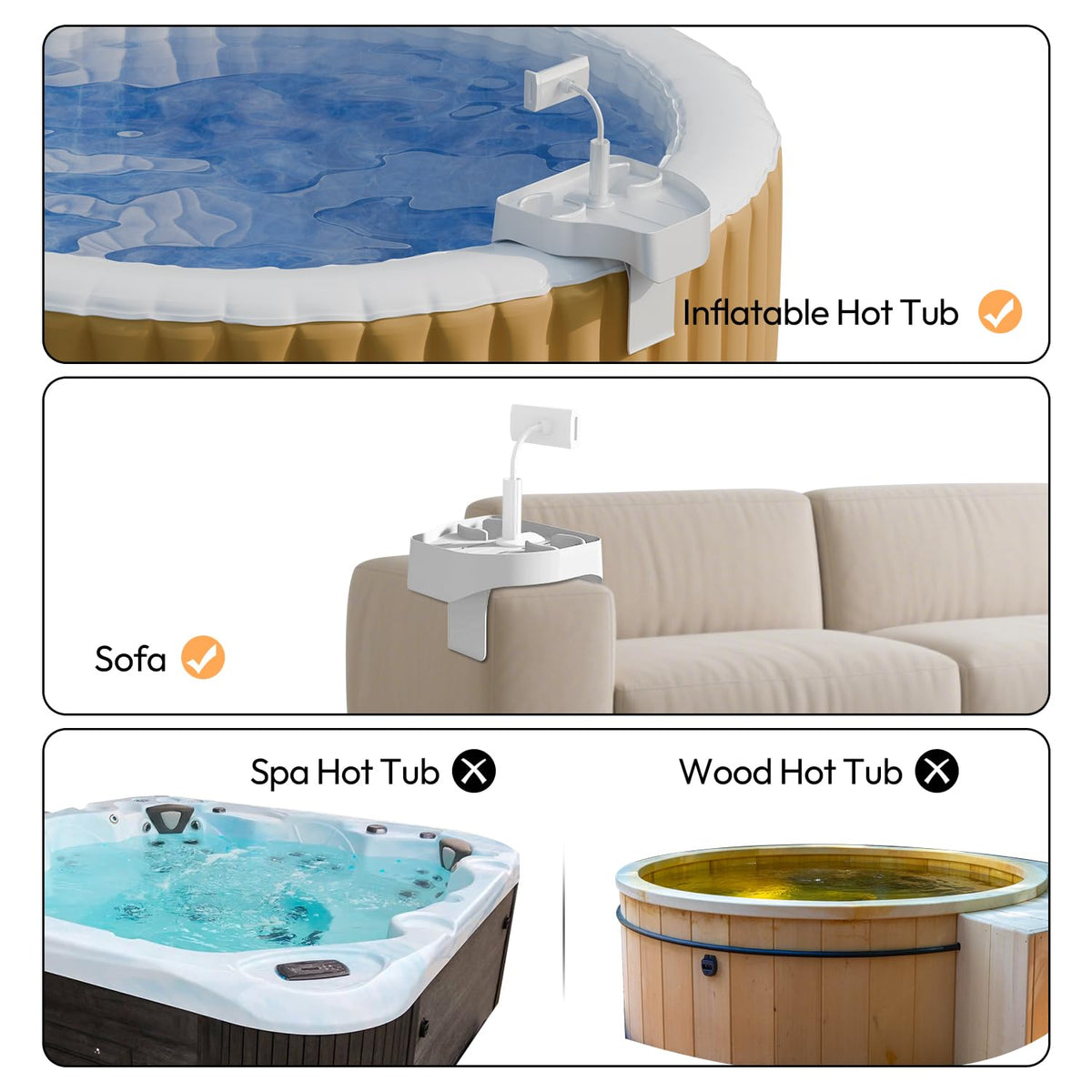 POOLCOMFT gift packaging includes card and scented candles for gifting