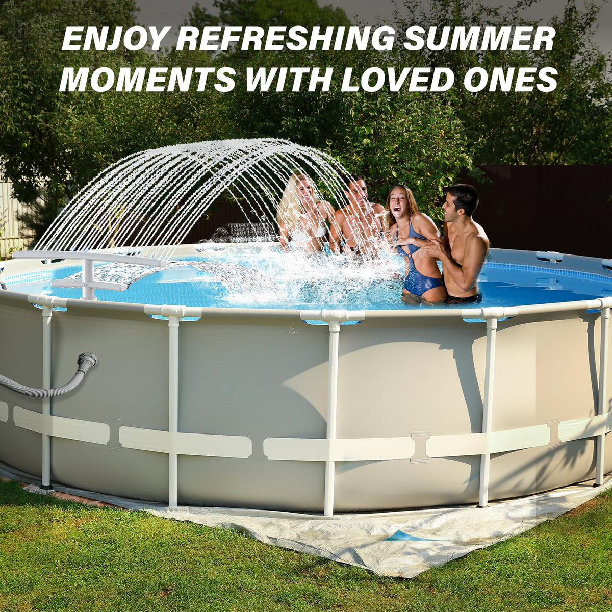 PoolCoolPro cooling effect lowers surface water on hot days
