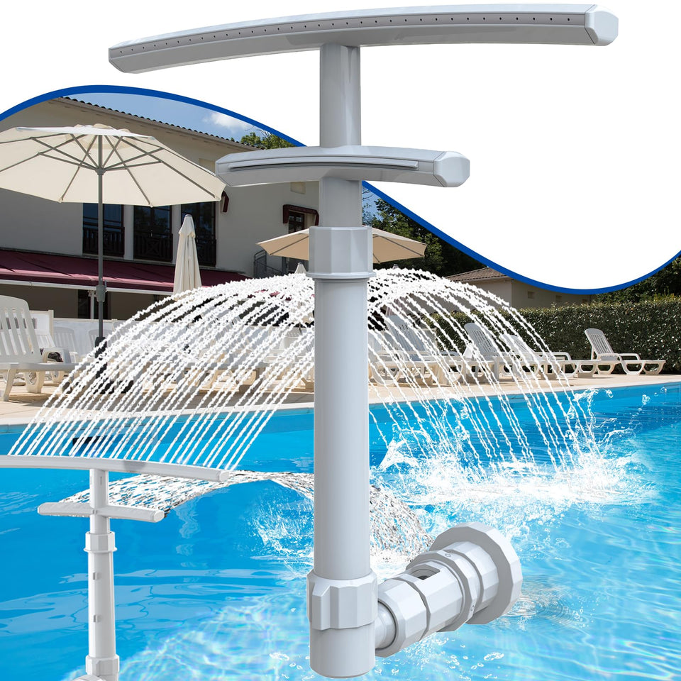 PoolCoolPro pool fountain with 360° swivel for customizable spray