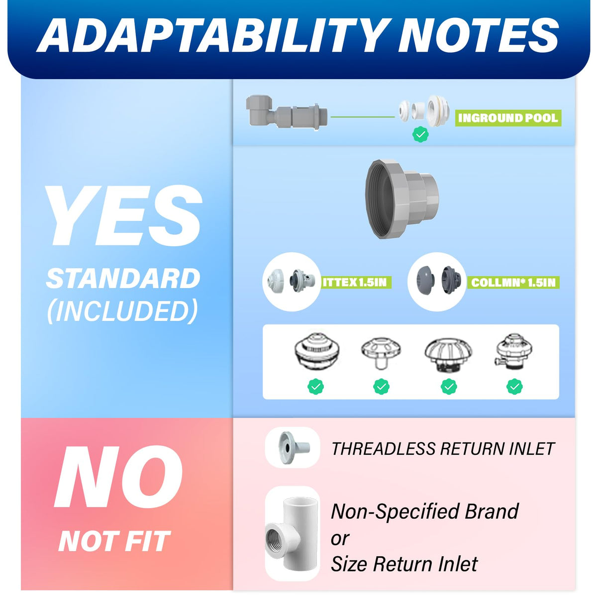 PoolCoolPro side valve enables precise spray height and pressure