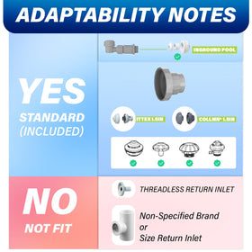 PoolCoolPro side valve enables precise spray height and pressure