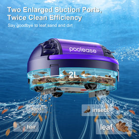 Poolease X1 dual-motor design shows independent power delivery.