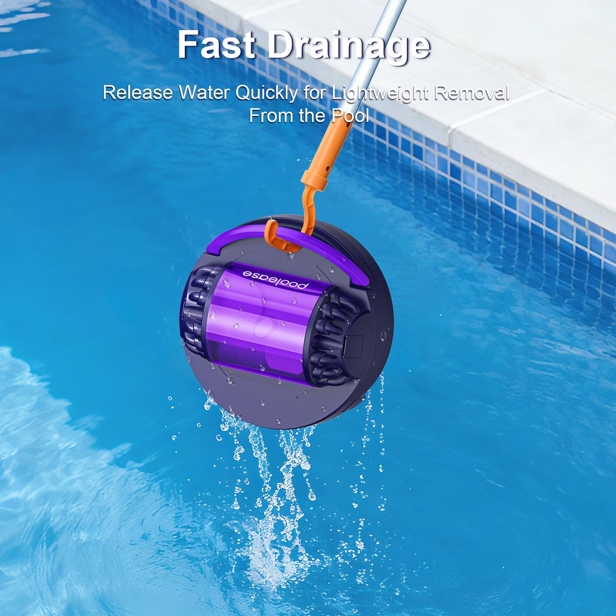 Poolease X1 waterproof seals and safety features ensure durability.