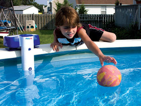 PoolEye Immersion Alarm battery compartment highlights easy maintenance and replacement.