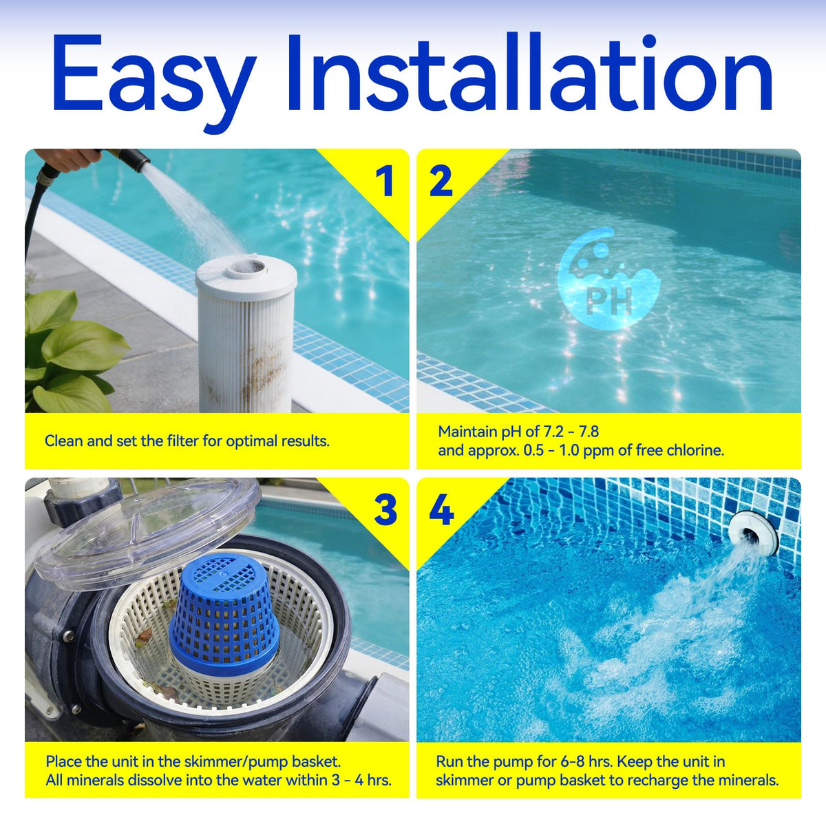 PoolFilter X easy-replacement-pool-unit makes swapping the unit simple.