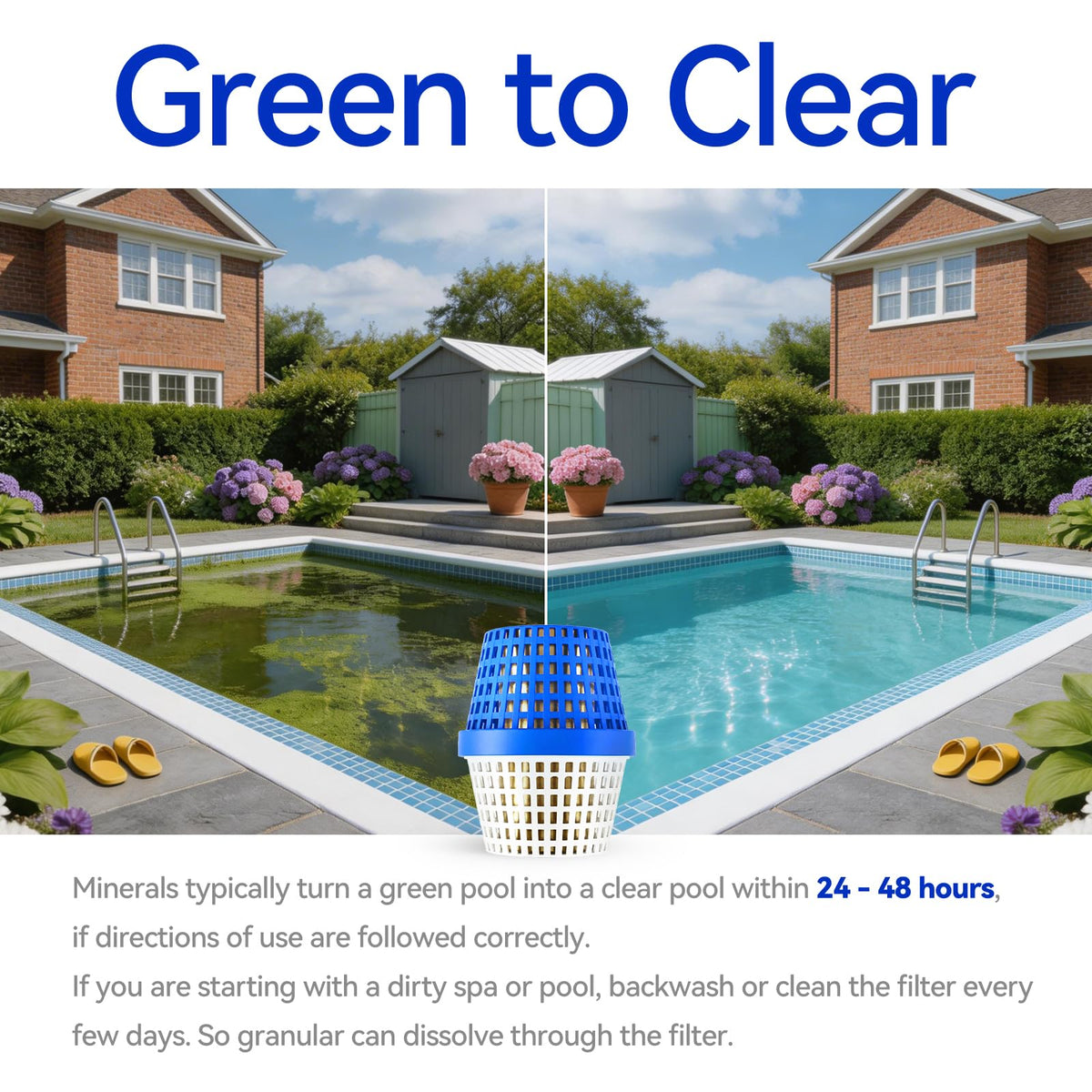 PoolFilter X mineral-technology-clarity demonstrates crystal-clear water for your pool.
