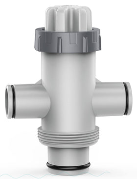 POOLHACKER above-ground pool valve with two inlets for easy flow control