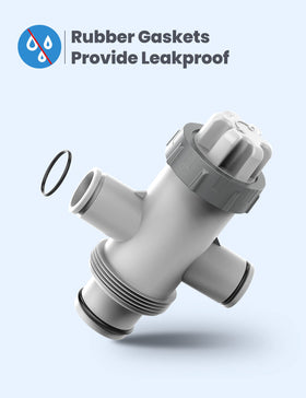 POOLHACKER backwash-ready valve supports sand pump maintenance