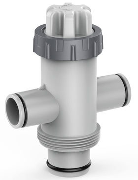 POOLHACKER dual split hose plunger valve assembly enables quick shut-off for above-ground pools
