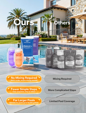 POOLHACKER water clarity after opening supports clean water
