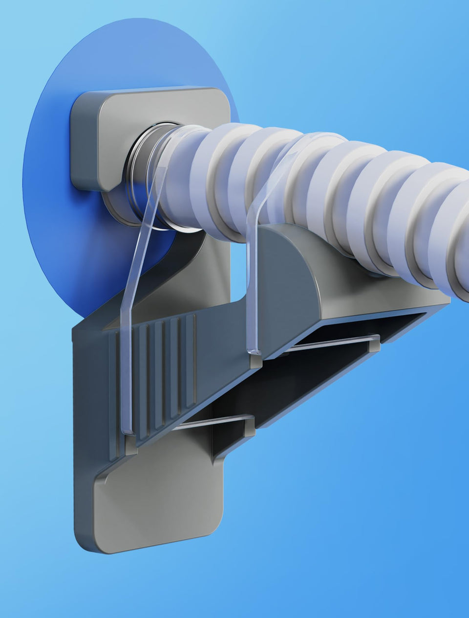 PoolHour 2Pack pipe holder with hook-on design for stable hoses.