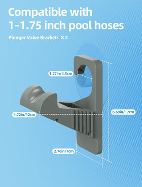 PoolHour pipe holder round-edge design protects liner from scratches.