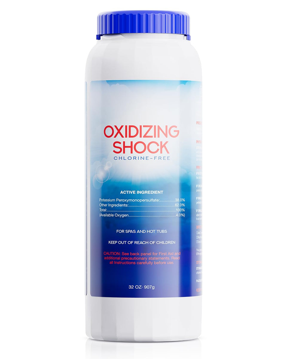 PoolHour 32oz chlorine-free oxidizing shock for spa water clarity