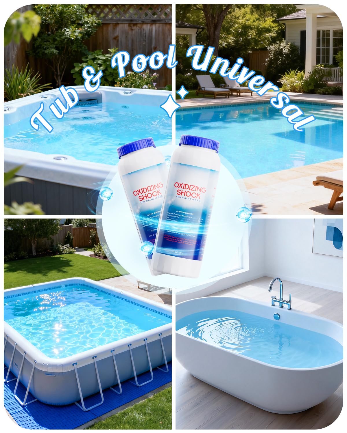 POOLHOUR bottle label closeup with brand trust and dosage guidance