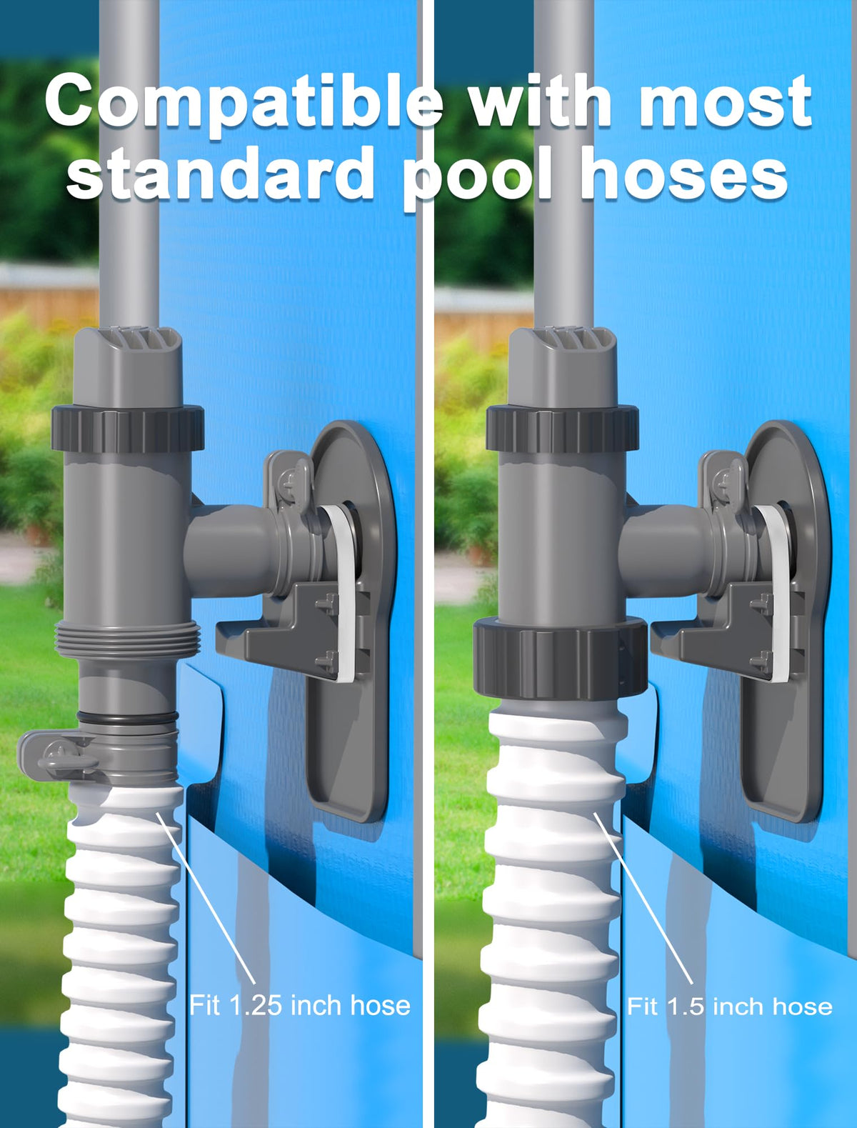 POOLHOUR durable plastic construction resists wear during pool use.