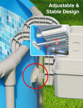POOLHOUR hollow design prevents water accumulation around basket
