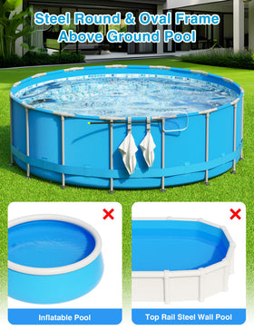 POOLHOUR three-hook design secures different poles and tools without tangling.