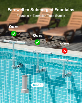 POOLHOUR quick adapters ensure tool-free installation on most pool setups.