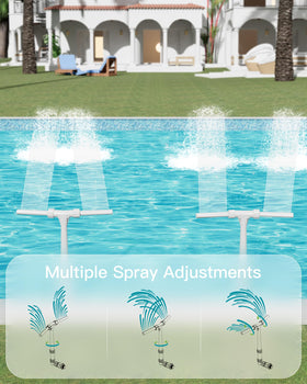 POOLHOUR two adapters enable tool-free setup with many pool systems.