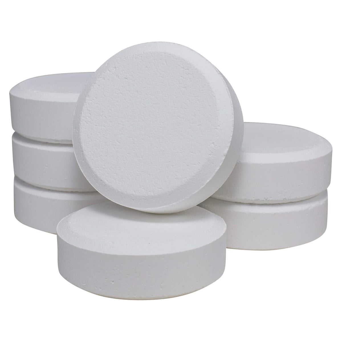 Poolife 3-Inch Cleaning Tablets label emphasizes slow-dissolving action for consistent chlorine.