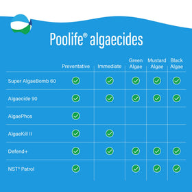 Poolife Algaecide 90 treats up to 20000 gallons per quart