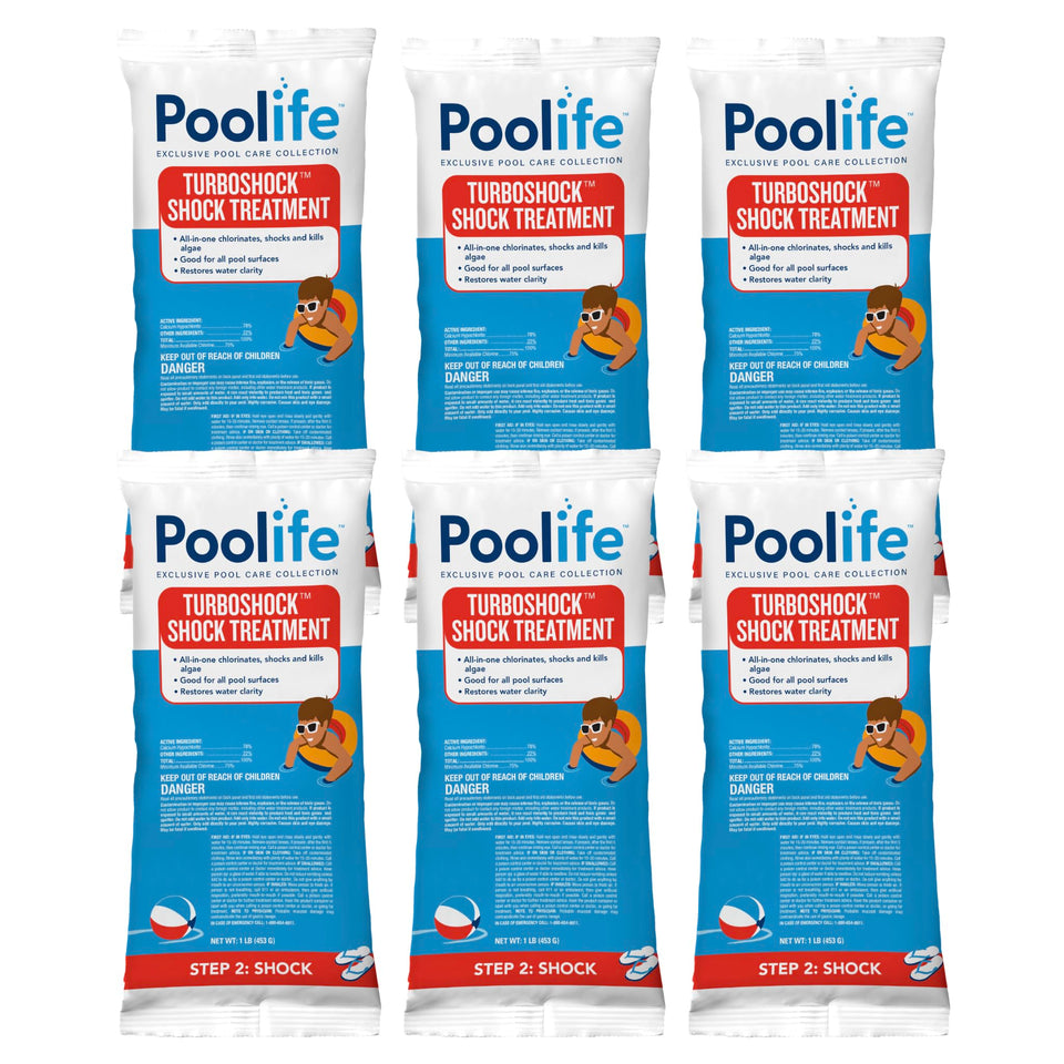 Poolife TurboShock 78% calcium hypochlorite bag for fast pool disinfection.