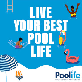 Poolife TurboShock dosage guide: 1 lb per 10,000 gallons weekly.