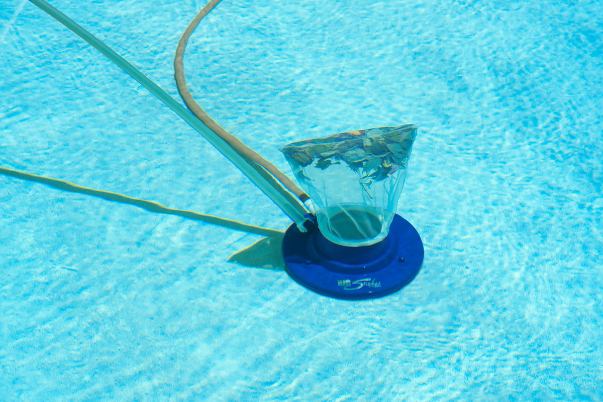 Poolmaster Big Sucker reusable mesh bag for debris containment.
