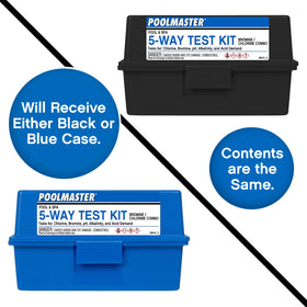 Poolmaster case-color black and blue offers versatile storage.