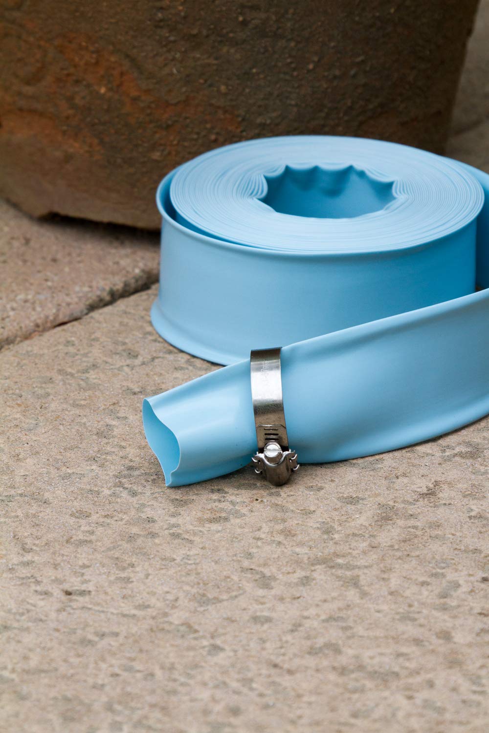Poolmaster extruded vinyl hose offers all-weather durability for year-round pool maintenance.