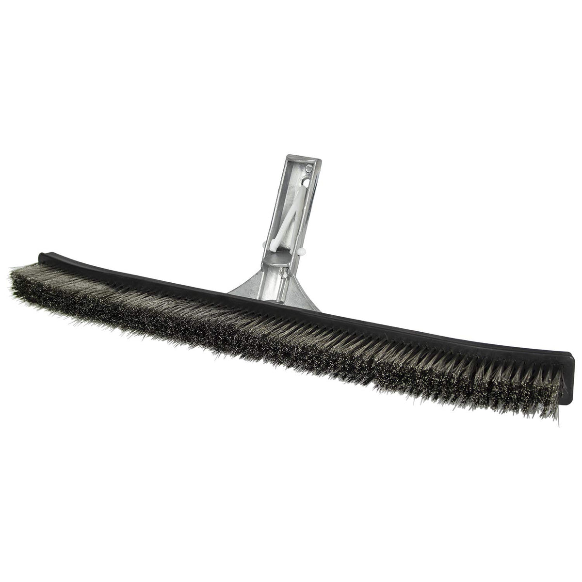 Poolmaster heavy-duty aluminum back brush conveys durability during scrubbing.