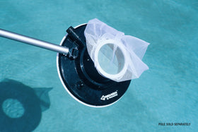 Poolmaster leaf vacuum with all-purpose reusable bag for versatile debris collection.