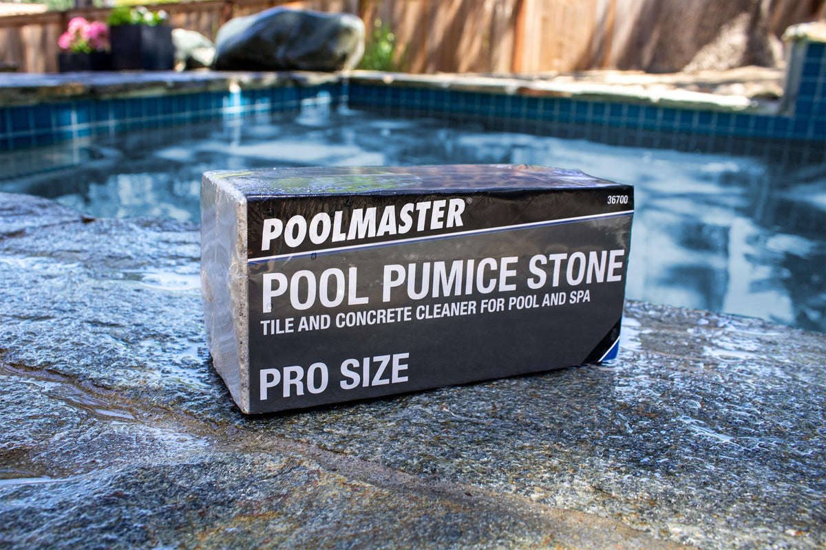 Poolmaster Maintenance Collection scene showing essential pool care tools.