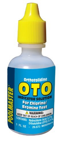 Poolmaster OTO indicator solution 1-ounce bottle for testing chlorine and bromine levels in pools and spas