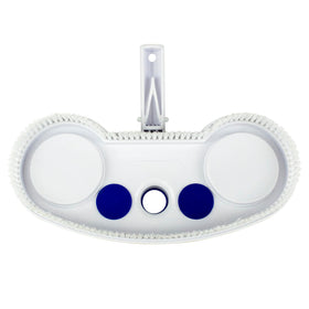 Poolmaster perimeter brushes loosen dirt for thorough vinyl pool floor cleaning