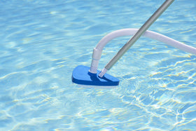 Poolmaster durable perimeter brushes for thorough scrubbing in vinyl pools.