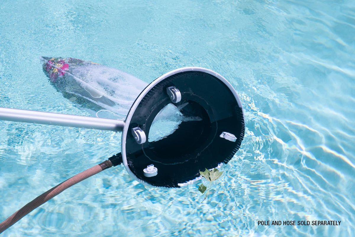 Poolmaster perimeter brushes replaceable for edge debris capture.
