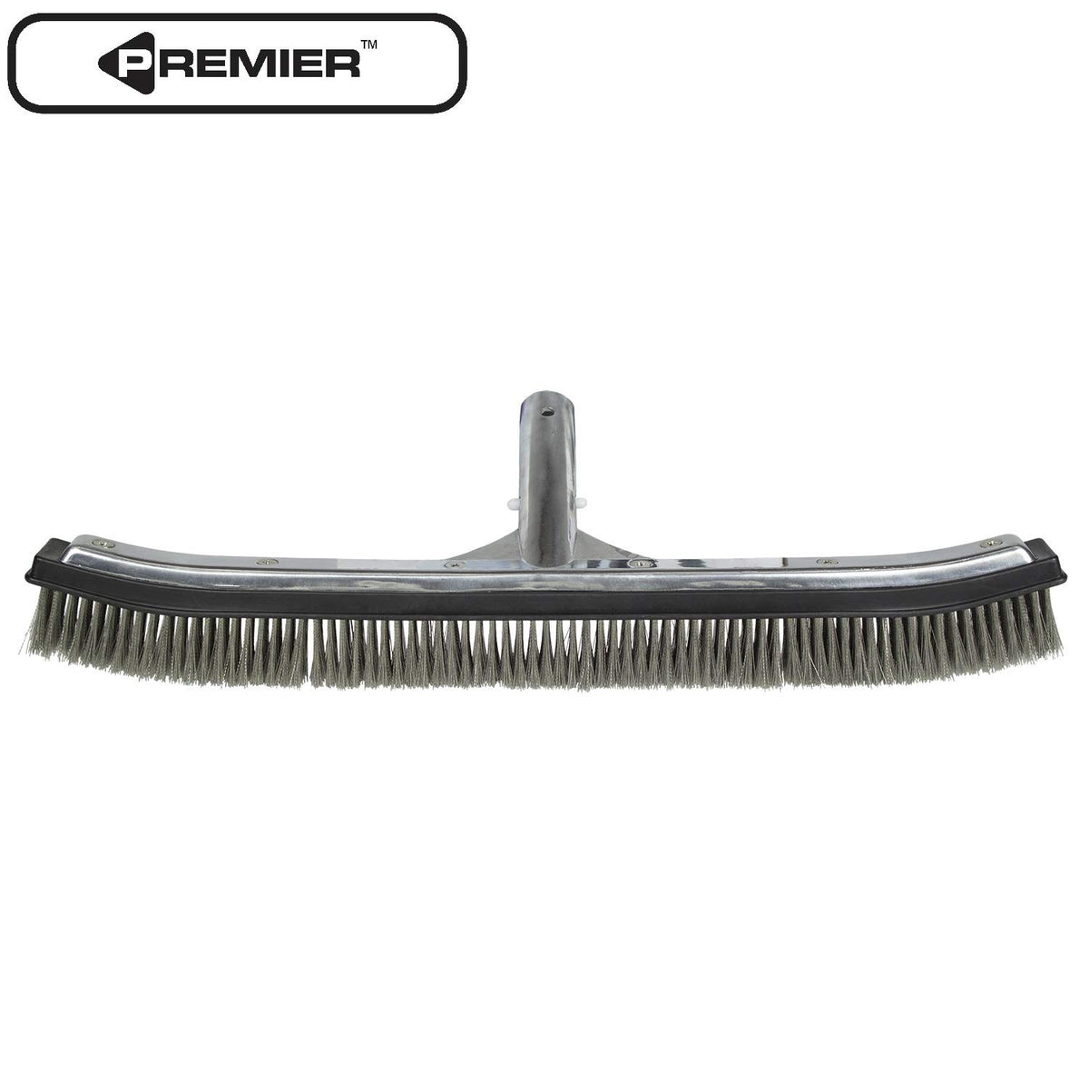 Poolmaster brush attaches to standard 1.25-inch pole for easy maintenance.