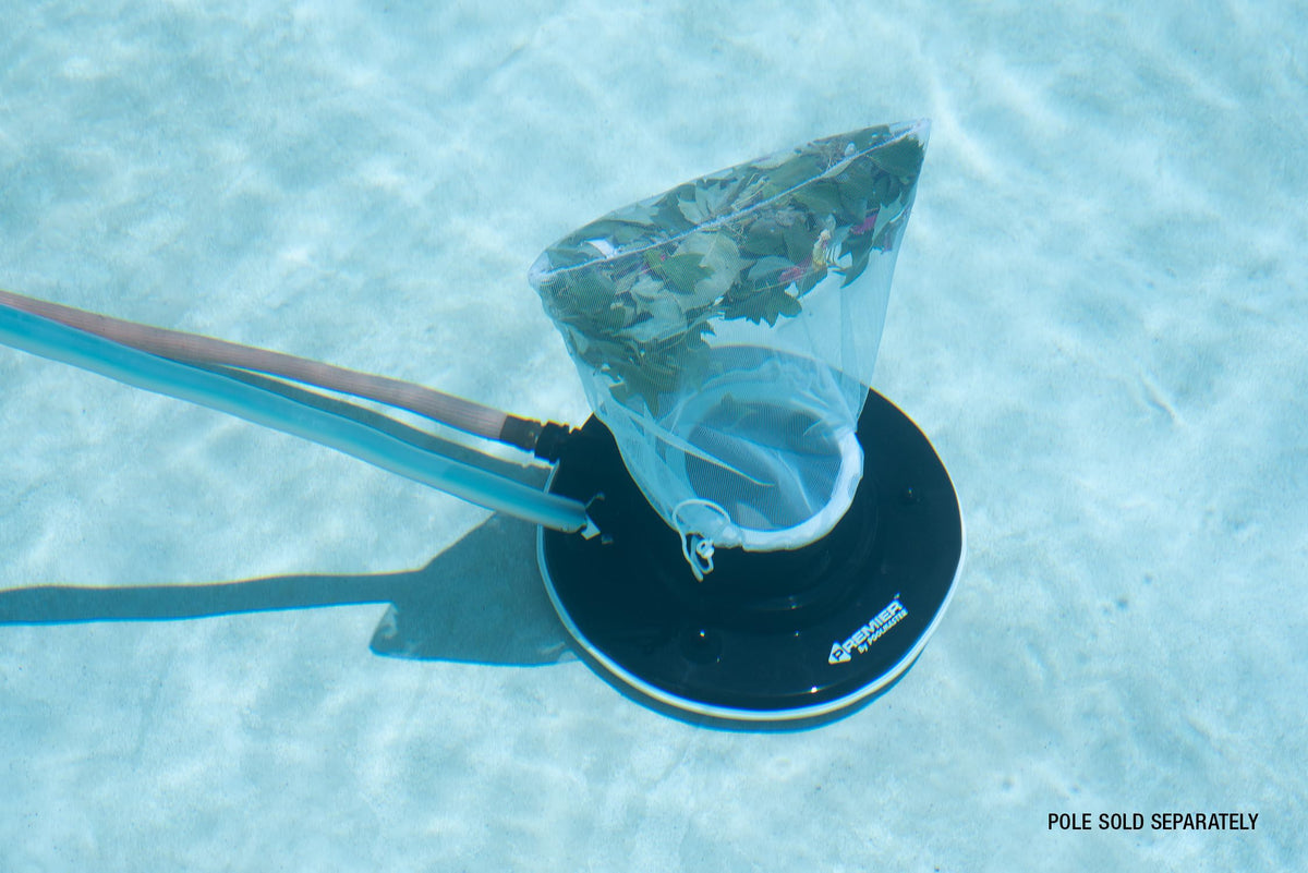 Poolmaster rubber bumper protects pool edges during cleaning.